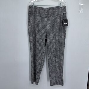 Ryan Wylde 12w  Black and White Houndstooth Pants